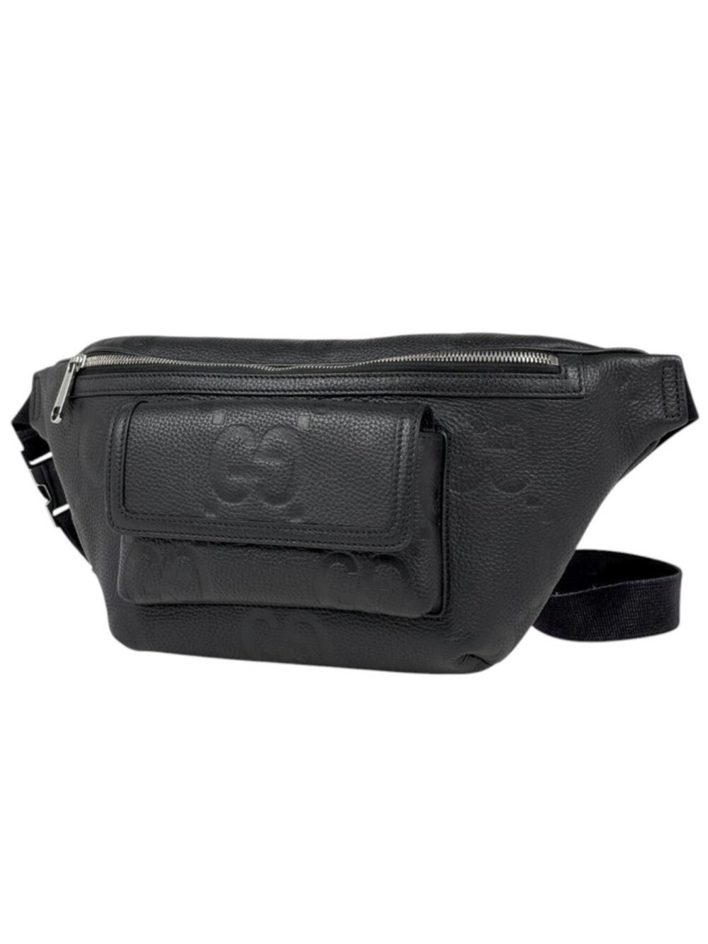 Gucci Belt Bag Jumbo GG Bag Leather Black